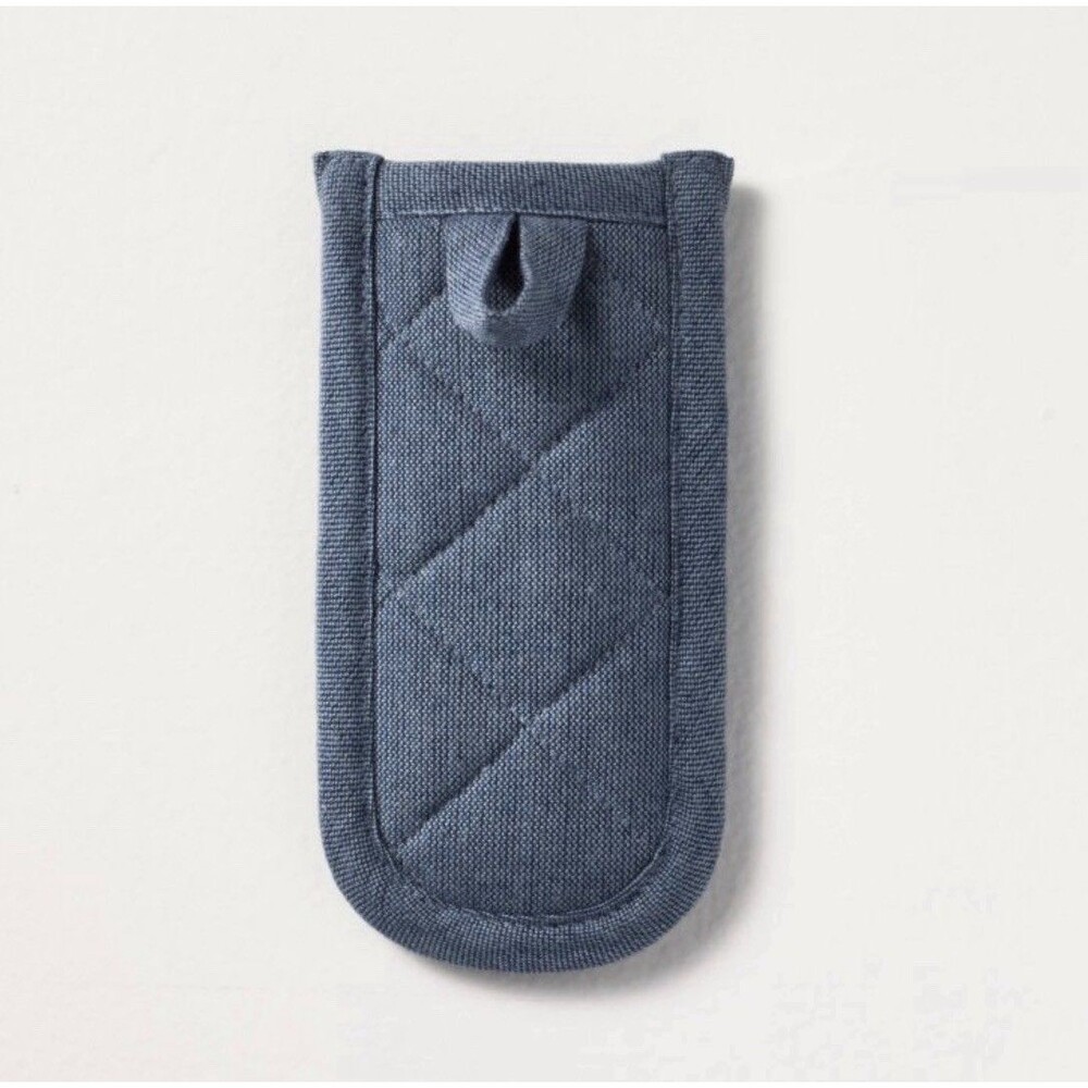 Panhandles Mitt Navy Denim Hearth & Hand With Magnolia Set Of 2
